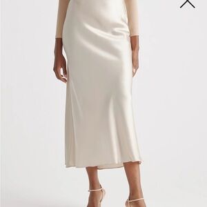 NWT Quince silk maxi skirt